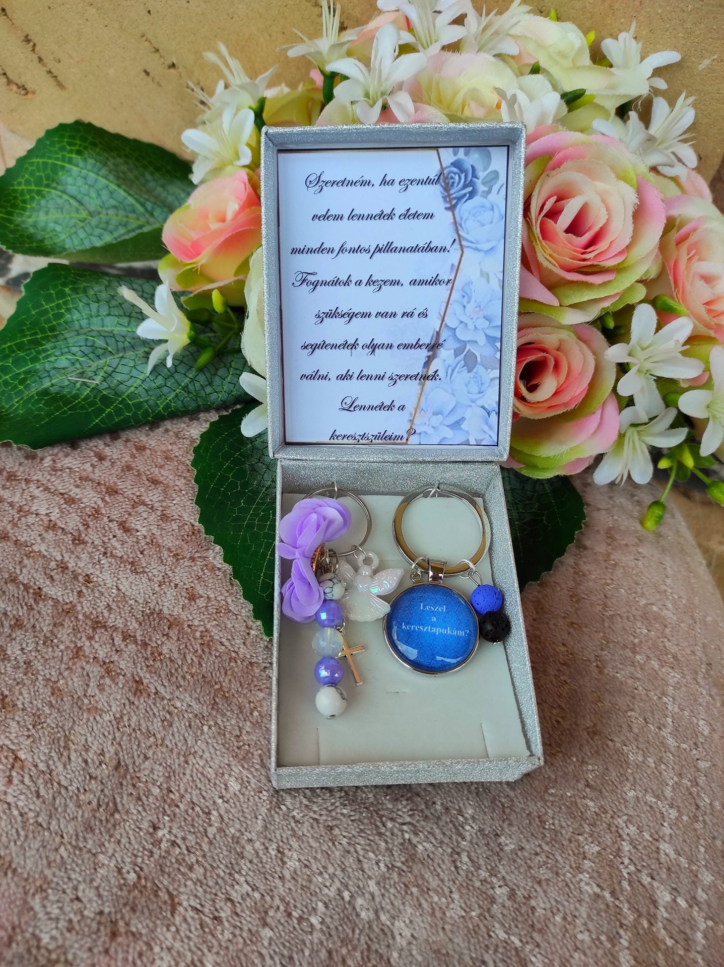 Keresztszülő felkérő szett